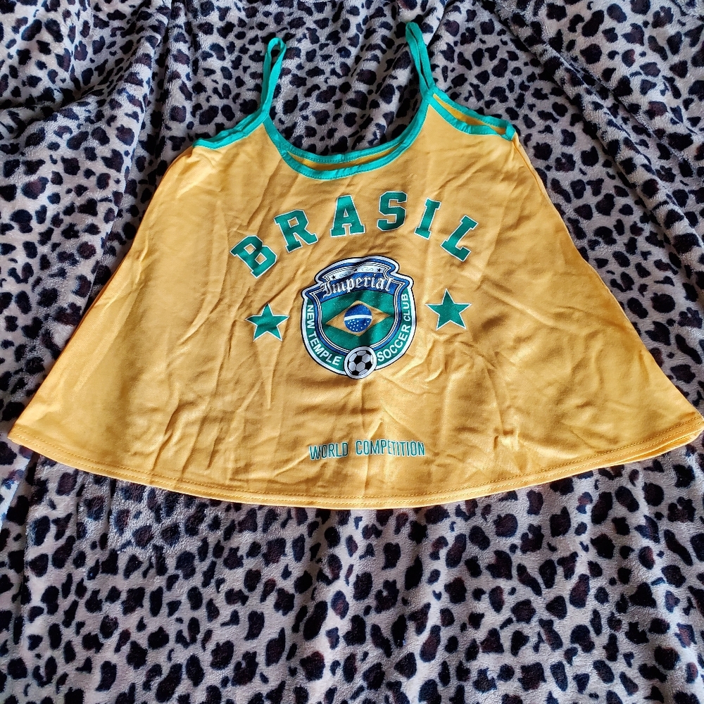 Brazil Tank Crop Top